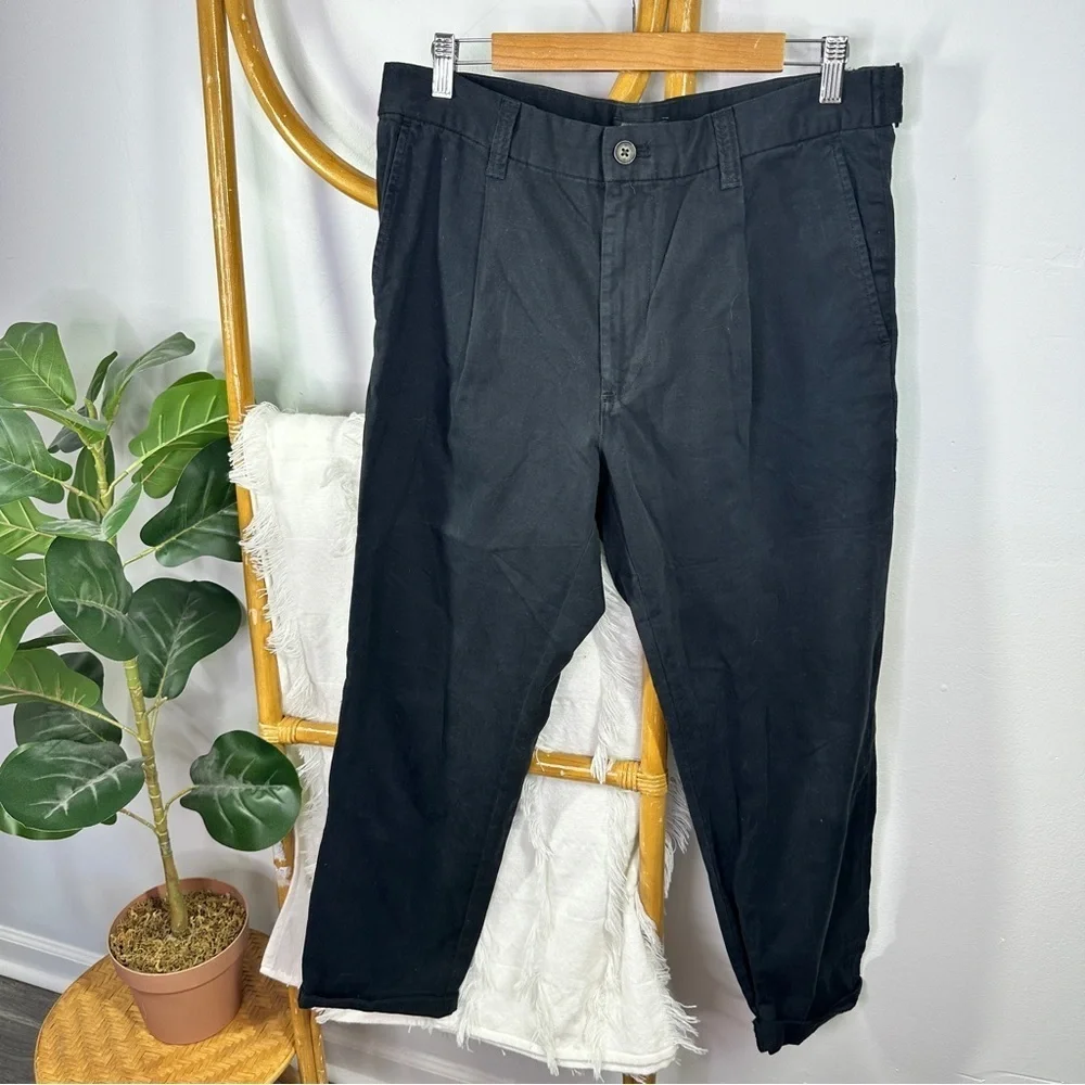 NWT Men’s Banana Republic Pleated Explorer Pant Black sz 33x34